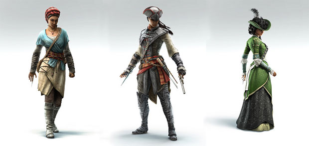 Assassin's Creed Libération - les costumes